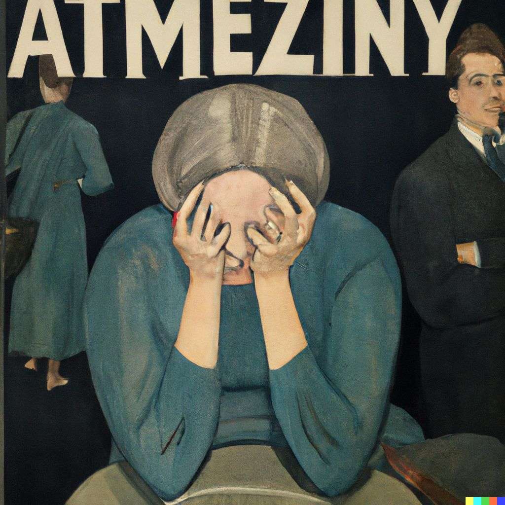 a representation of anxiety, front cover of Time magazine, 1920